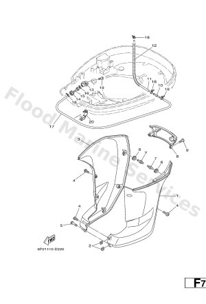 Diagram for BOTTOM COWLING 2