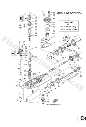 Diagram for LOWER CASING & DRIVE 1