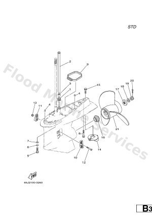 Diagram for LOWER CASING & DRIVE 2