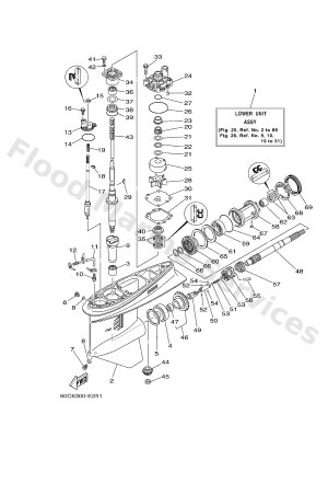 Diagram for LOWER CASING & DRIVE 1