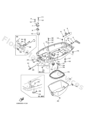 Diagram for BOTTOM COWLING