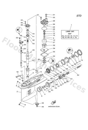 Diagram for LOWER CASING & DRIVE 1