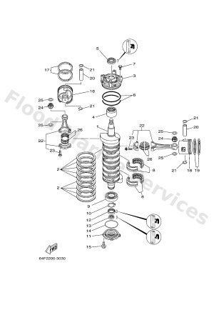 Diagram for CRANKSHAFT & PISTON