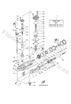 Diagram for LOWER CASING & DRIVE 1