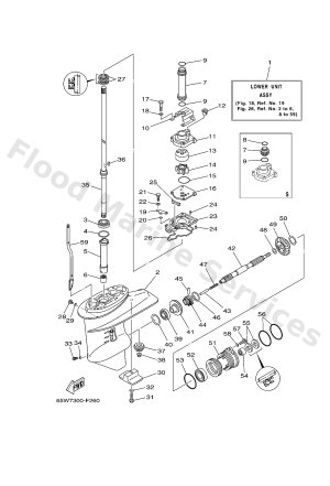 Diagram for LOWER CASING & DRIVE 1