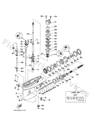 Diagram for LOWER CASING & DRIVE 1