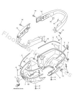 Diagram for BOTTOM COWLING