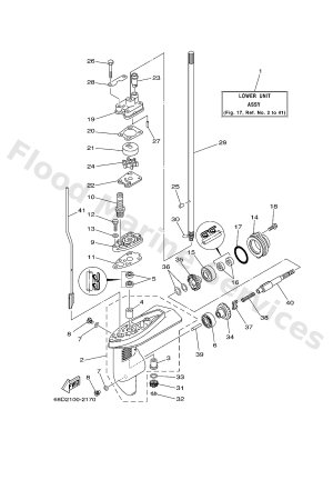 Diagram for LOWER CASING & DRIVE 1