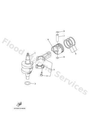 Diagram for CRANKSHAFT & PISTON