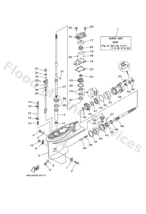 Diagram for LOWER CASING & DRIVE 1