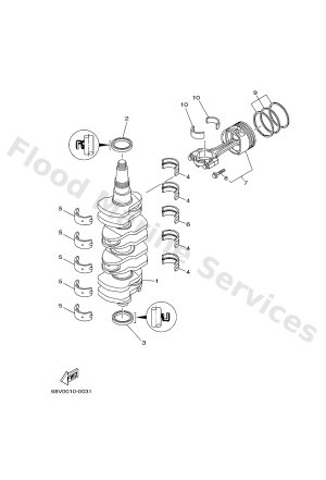 Diagram for CRANKSHAFT & PISTON