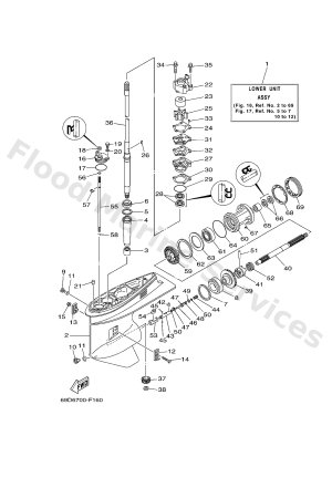 Diagram for LOWER CASING & DRIVE 1