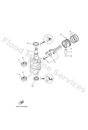 Diagram for CRANKSHAFT & PISTON