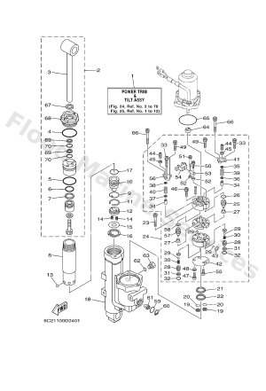 Diagram for POWER TRIM & TILT ASSY 1