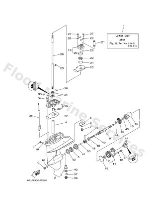 Diagram for LOWER CASING & DRIVE 1
