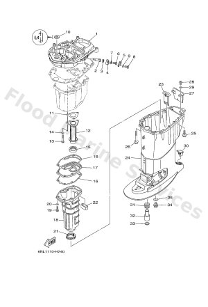 Diagram for UPPER CASING