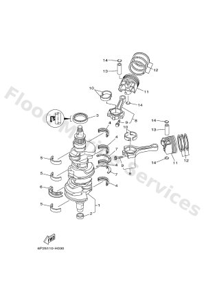 Diagram for CRANKSHAFT & PISTON