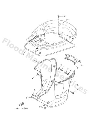 Diagram for BOTTOM COWLING 2