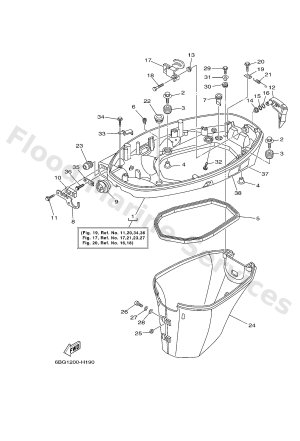 Diagram for BOTTOM COWLING 1