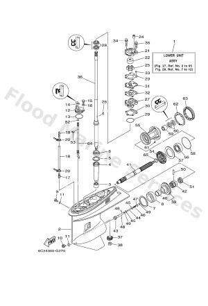 Diagram for LOWER CASING & DRIVE 1