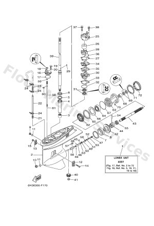 Diagram for LOWER CASING & DRIVE 1