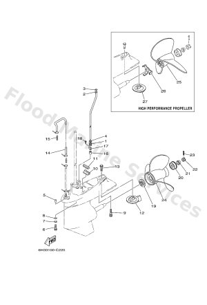 Diagram for LOWER CASING & DRIVE 2
