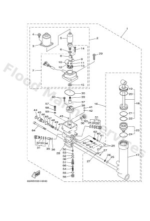 Diagram for POWER TRIM & TILT ASSY
