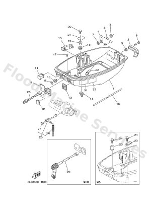 Diagram for BOTTOM COWLING