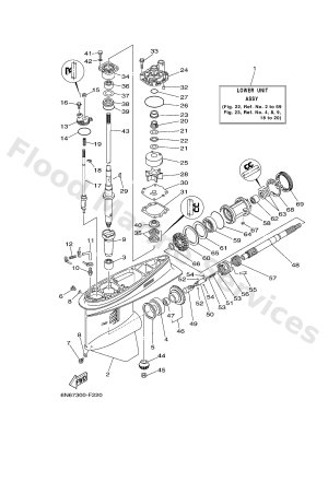Diagram for LOWER CASING & DRIVE 1