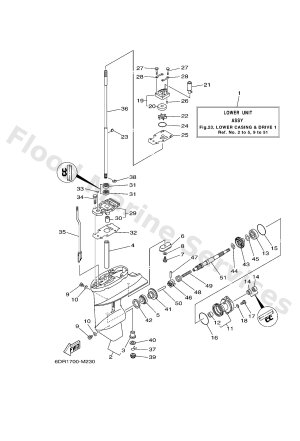 Diagram for LOWER CASING & DRIVE 1