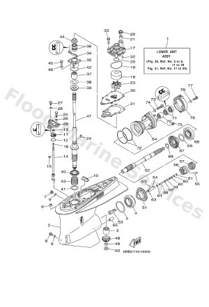 Diagram for LOWER CASING & DRIVE 1