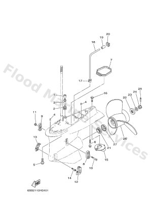 Diagram for LOWER CASING & DRIVE 2