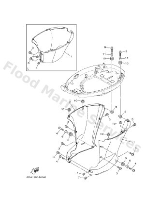 Diagram for BOTTOM COWLING 2
