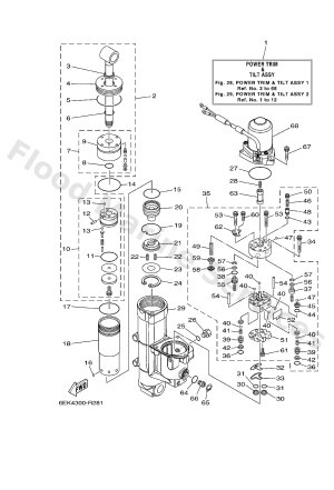 Diagram for POWER TRIM & TILT ASSY 1