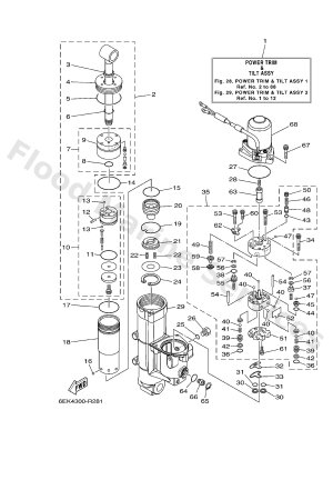 Diagram for POWER TRIM & TILT ASSY 1