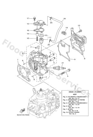 Diagram for CYLINDER & CRANKCASE 1