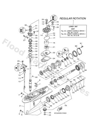 Diagram for LOWER CASING & DRIVE 1