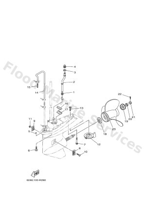 Diagram for LOWER CASING & DRIVE 2