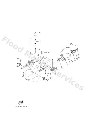Diagram for LOWER CASING & DRIVE 2