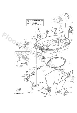 Diagram for BOTTOM COWLING
