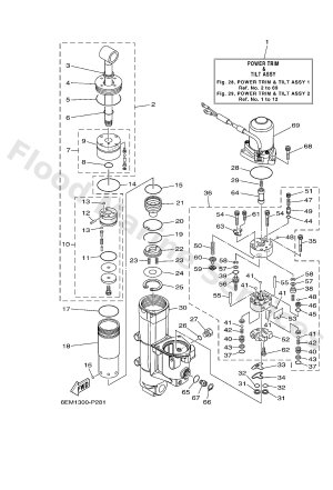 Diagram for POWER TRIM & TILT ASSY 1