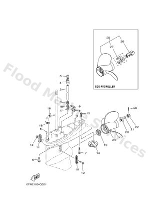 Diagram for LOWER CASING & DRIVE 2