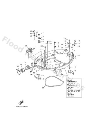 Diagram for BOTTOM COWLING 1