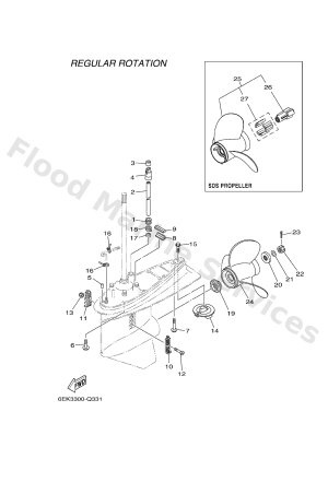Diagram for LOWER CASING & DRIVE 2
