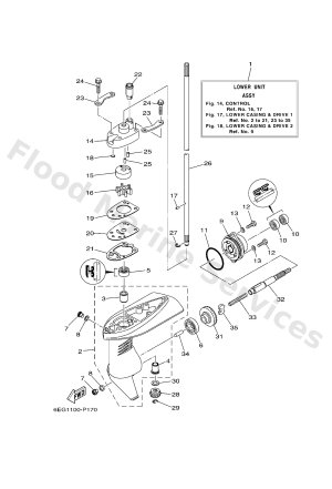 Diagram for LOWER CASING & DRIVE 1