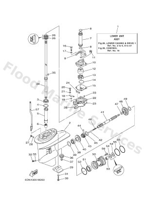 Diagram for LOWER CASING & DRIVE 1
