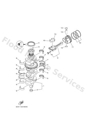 Diagram for CRANKSHAFT & PISTON