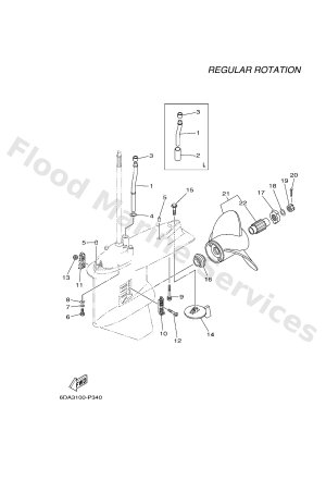 Diagram for LOWER CASING & DRIVE 2