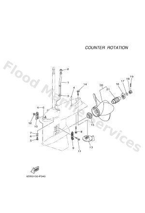 Diagram for LOWER CASING & DRIVE 4
