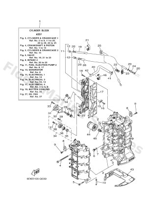 Diagram for CYLINDER & CRANKCASE 1